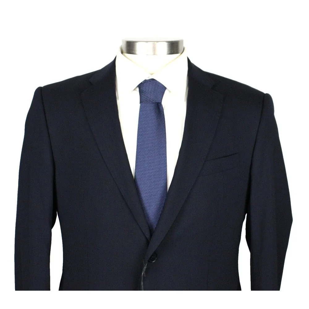 Emporio Armani Blazer 40 R (50 EU) Mens Navy Wool M Line Slim Fit Sport Coat
